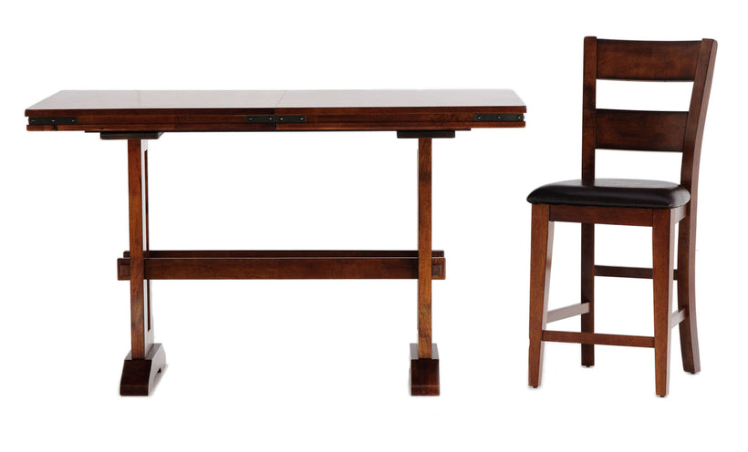 Mango Pub Table and 4 Stools
